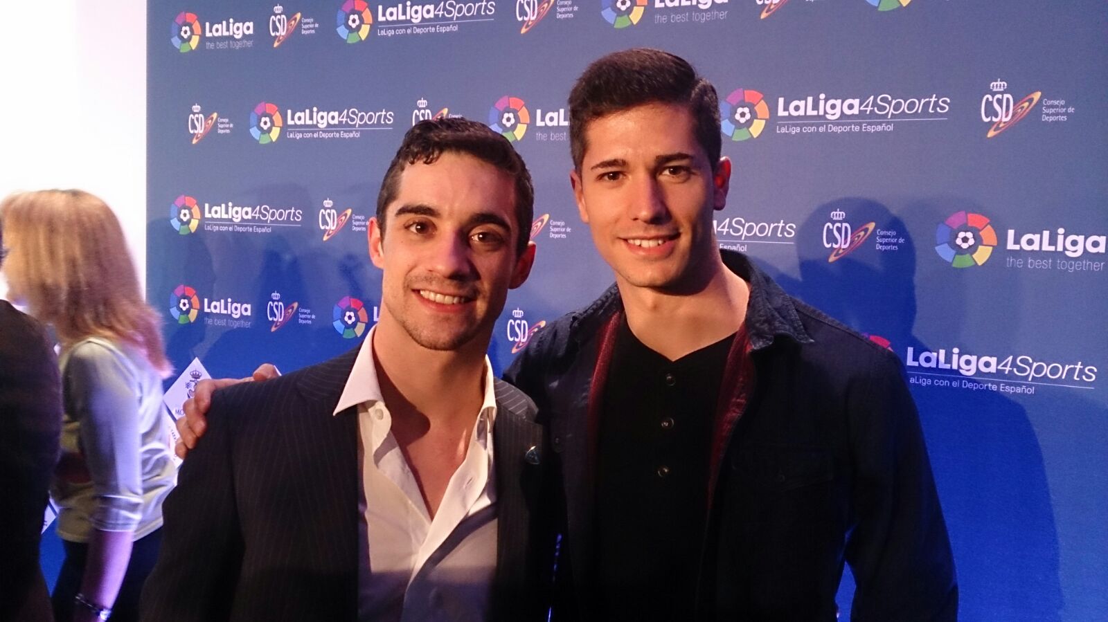 Ioseba Fernández y Javier Fernández, en la presentación oficial de LaLiga4Sports
